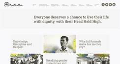 Desktop Screenshot of head-held-high.org